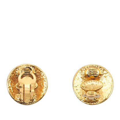 CHANEL CC Clip On Earrings Costume Earrings