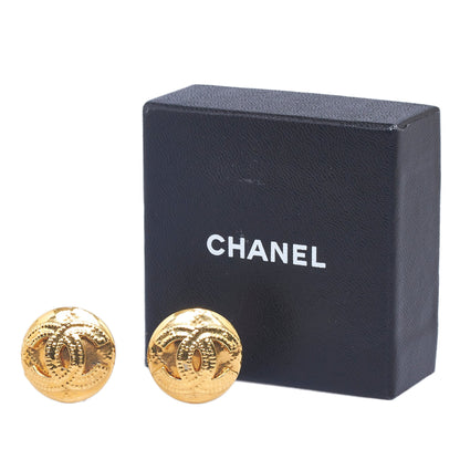 CHANEL CC Clip On Earrings Costume Earrings