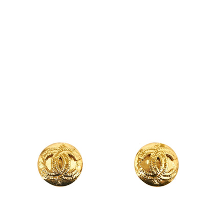 CHANEL CC Clip On Earrings Costume Earrings