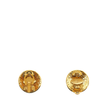 CHANEL CC Clip On Earrings Costume Earrings