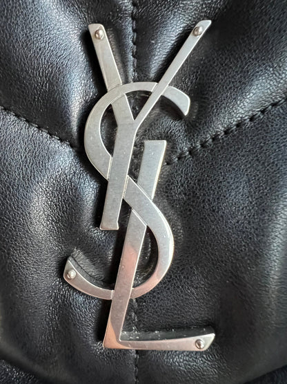 Yves Saint Laurent (YSL) Small Puffer in Black Quilted Lambskin