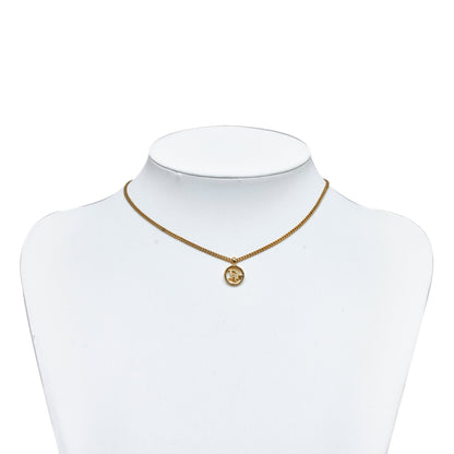 DIOR Gold-Tone Pendant Necklace Costume Necklace