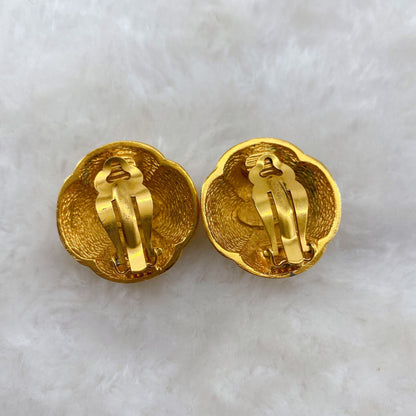 CHANEL vintage gold earrings