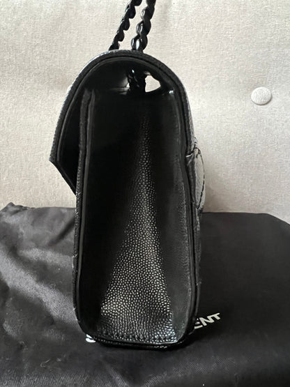 Yves Saint Laurent (YSL) Black on Black Small Envelope Bag