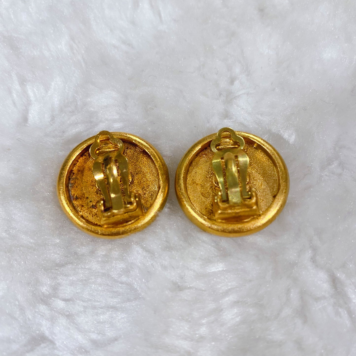 Chanel Gold Color Earrings