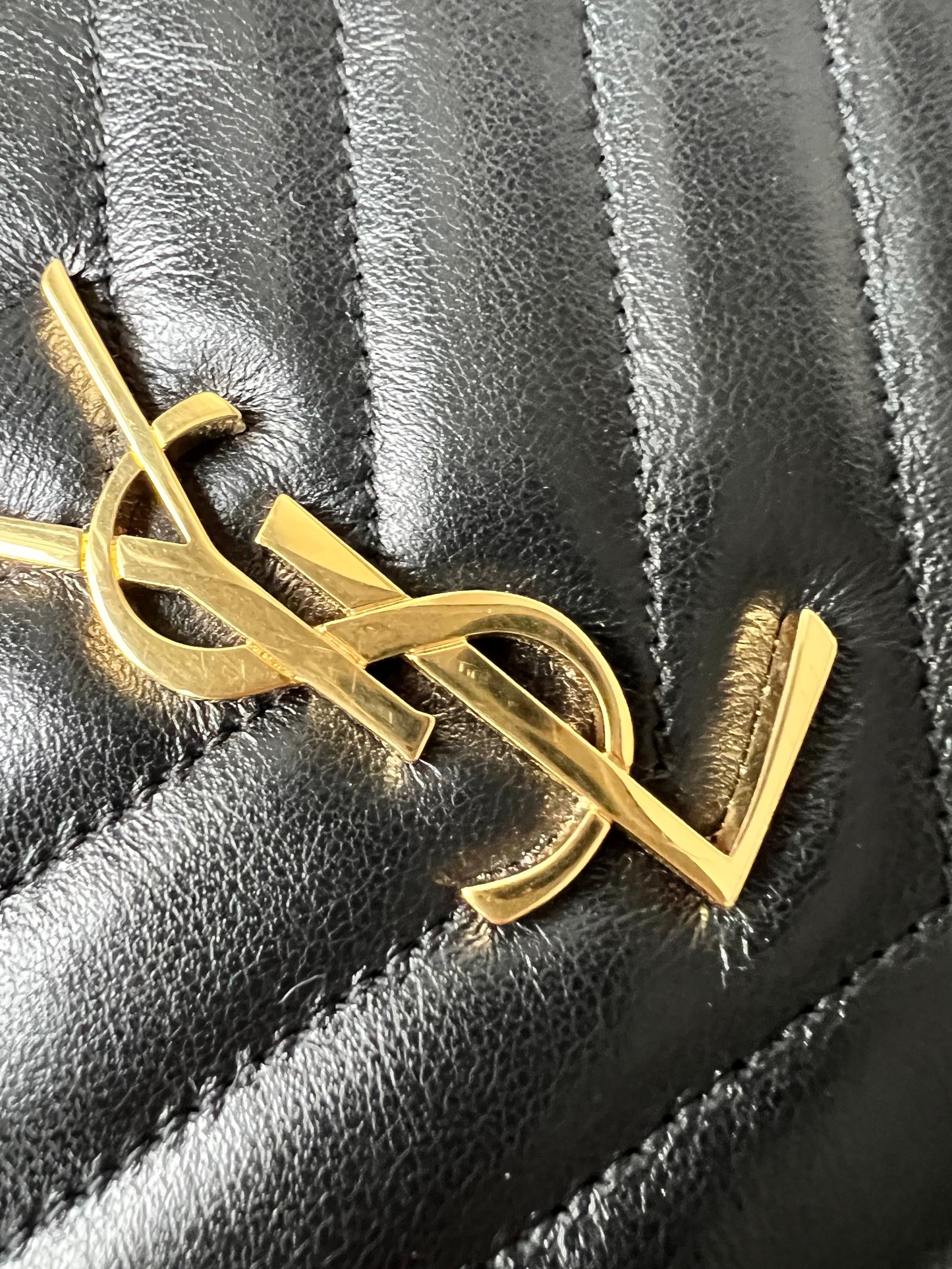 Yves Saint Laurent (YSL) Black Monogram Clutch Pouch