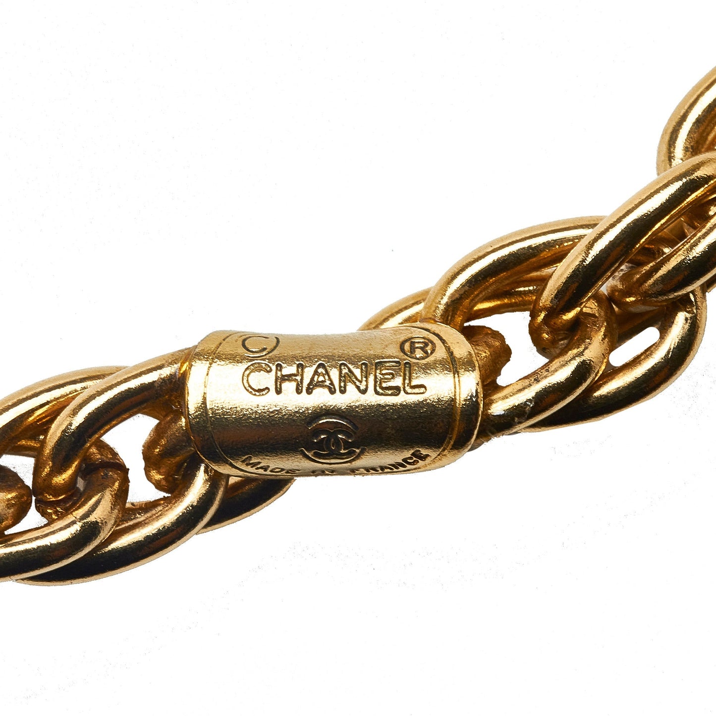 CHANEL CC Medallion Necklace Costume Necklace