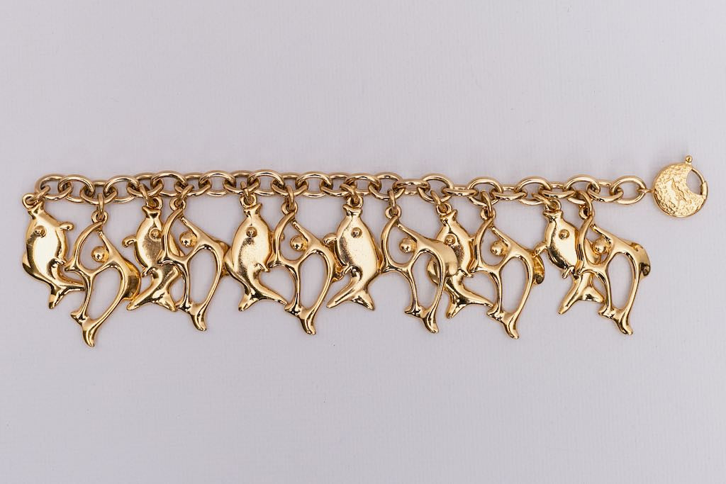 Bracelet poissons Yves Saint Laurent