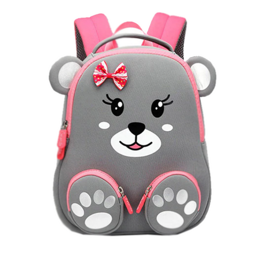 3D Grey Bear Bag For Kids Children