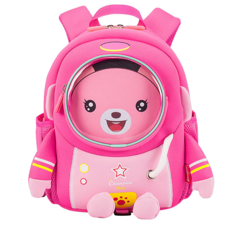 3D Pink Space Robot  Bag For Kids Children