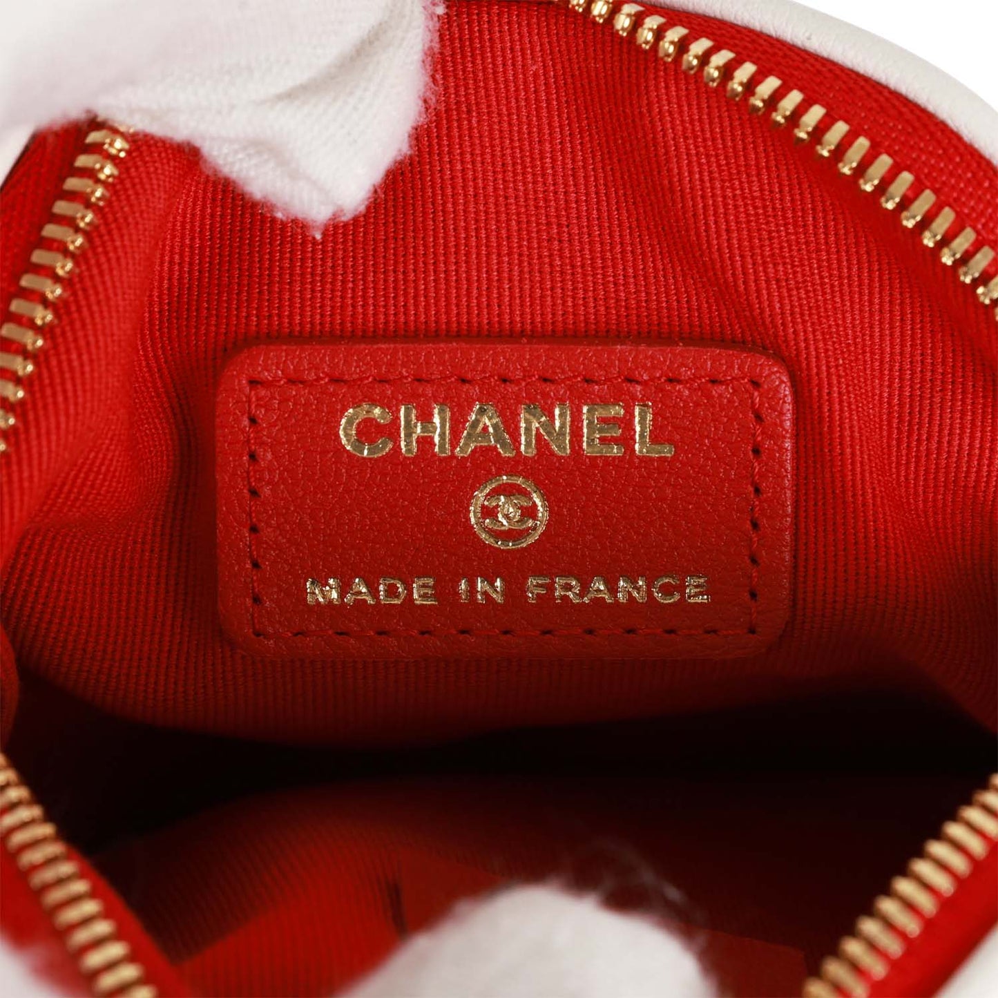 Chanel "Monte-Carlo" Mini Crossbody Tennis Bag Red Canvas Light Gold Hardware