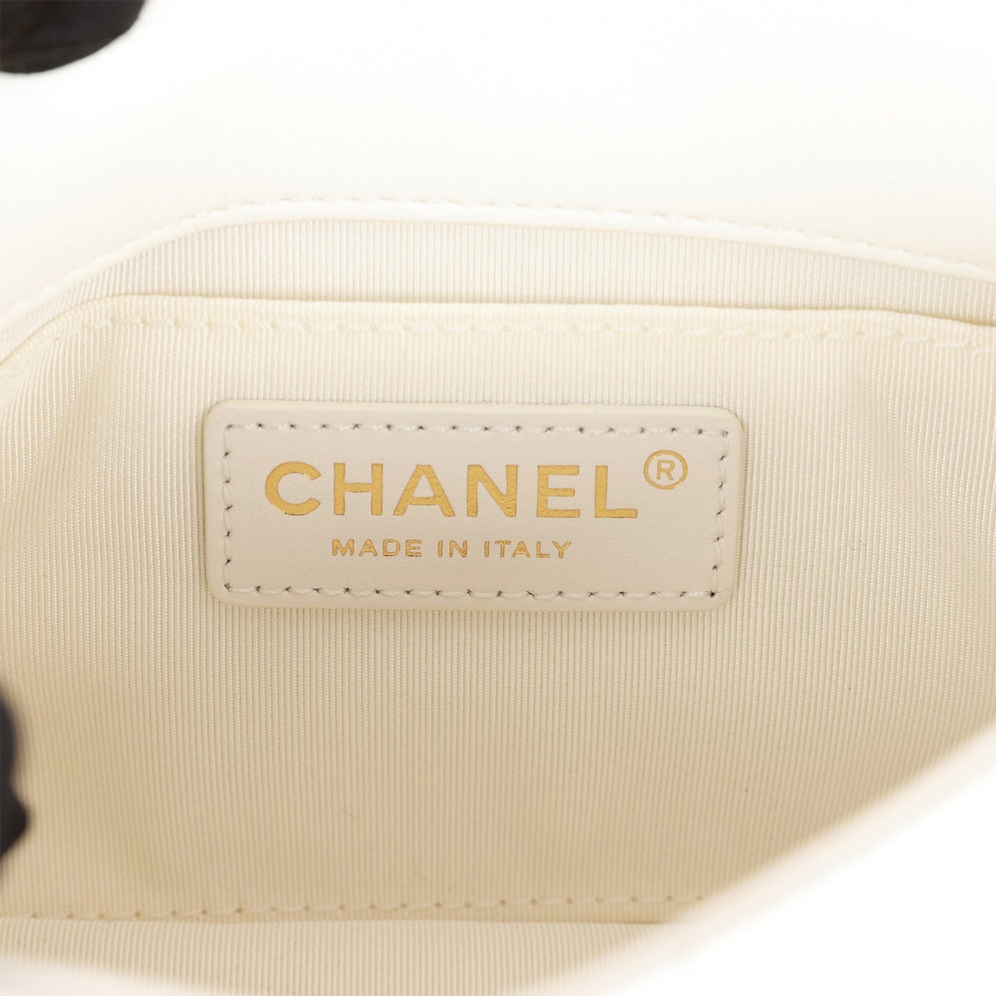 Chanel "My Precious" Flap Bag Imitation Pearl White Lambskin Light Gold Hardware