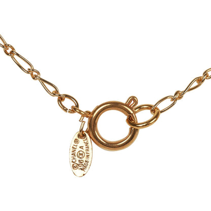 Chanel Vintage Gold CC Logo Pendant Necklace