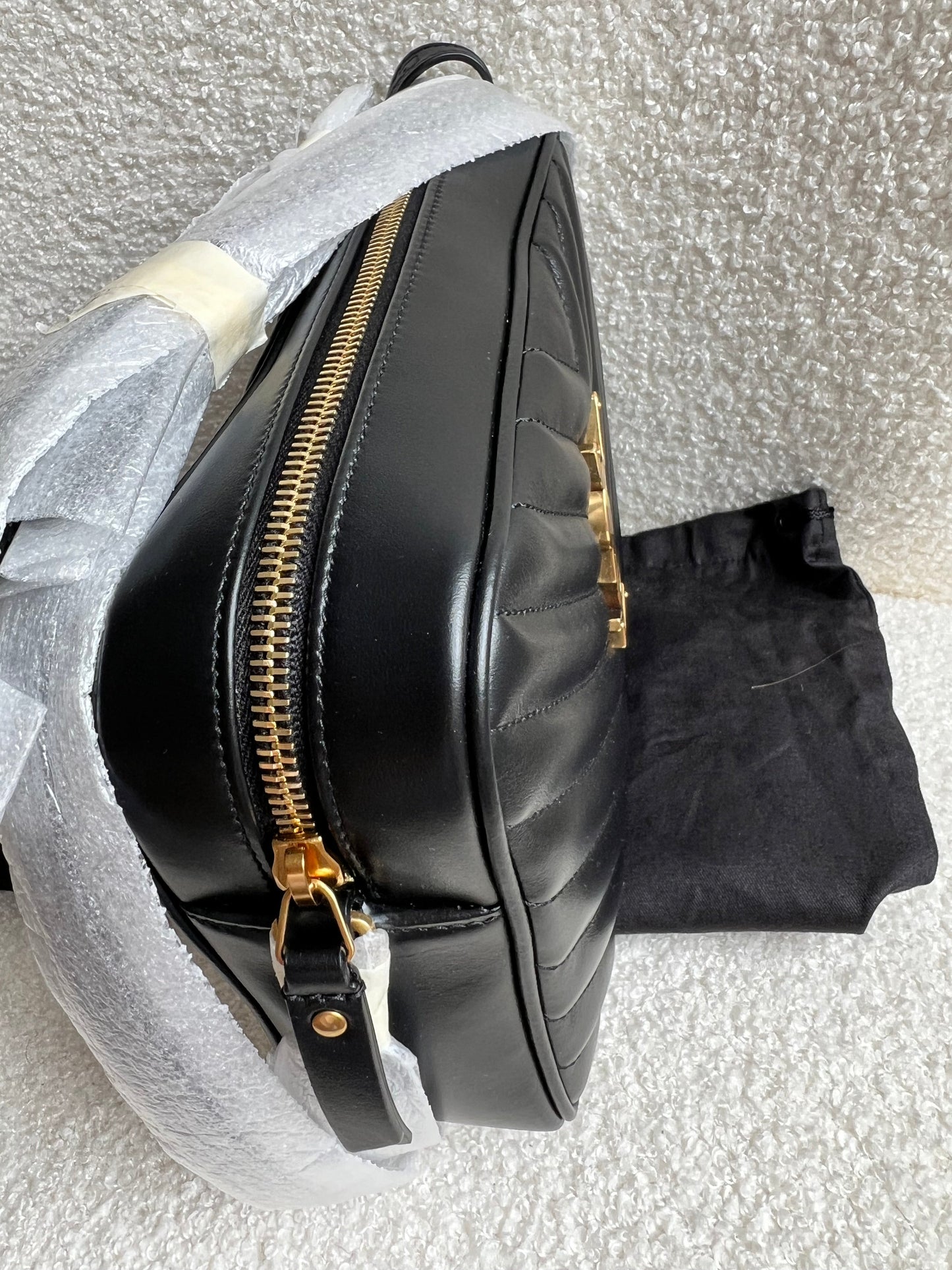 Yves Saint Laurent (YSL) Black Lou Camera Bag