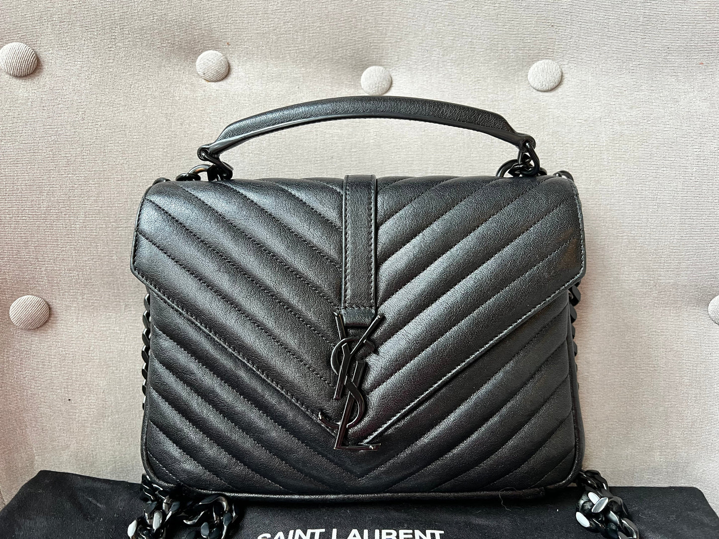 Yves Saint Laurent (YSL) Black Medium College