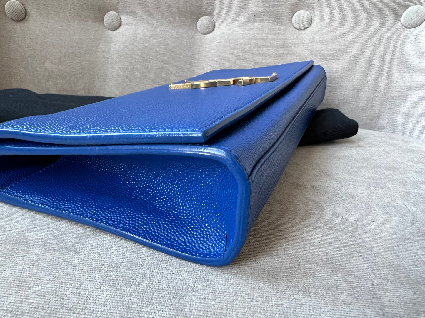 Yves Saint Laurent (YSL) Blue Cassandre Clutch