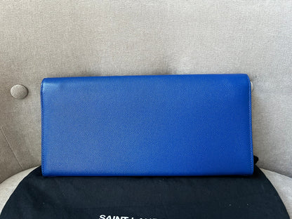 Yves Saint Laurent (YSL) Blue Cassandre Clutch