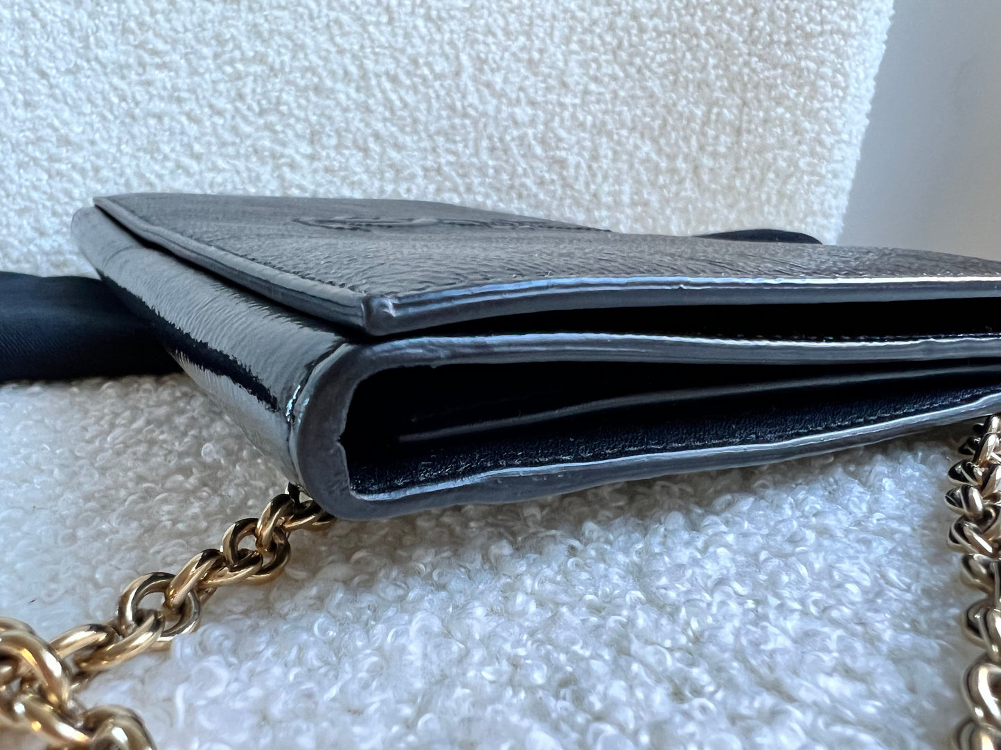 Yves Saint Laurent (YSL) Black Belle de Jour Chain Wallet