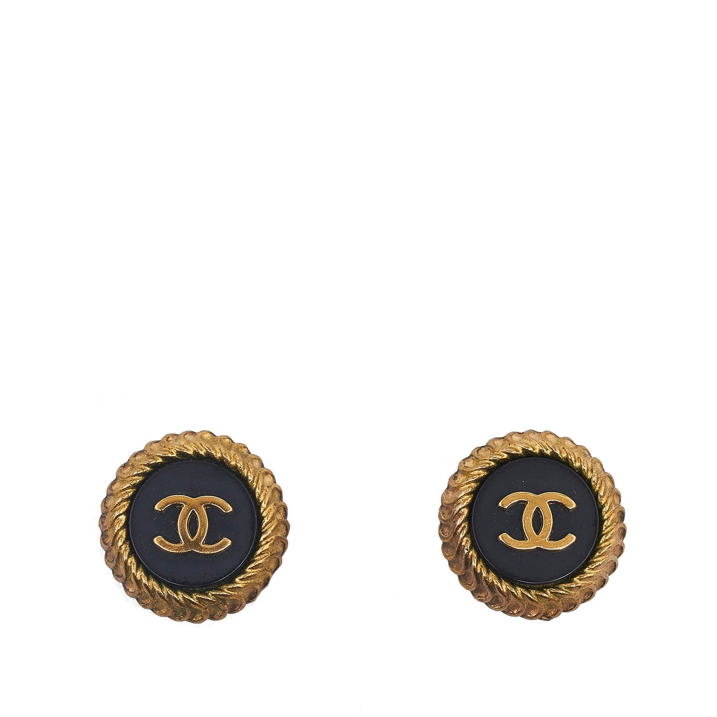 CHANEL CC Clip On Earrings Costume Earrings