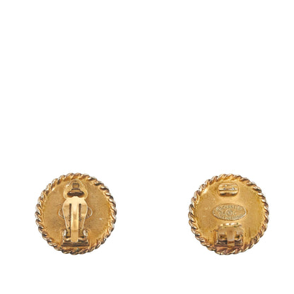 CHANEL CC Clip On Earrings Costume Earrings