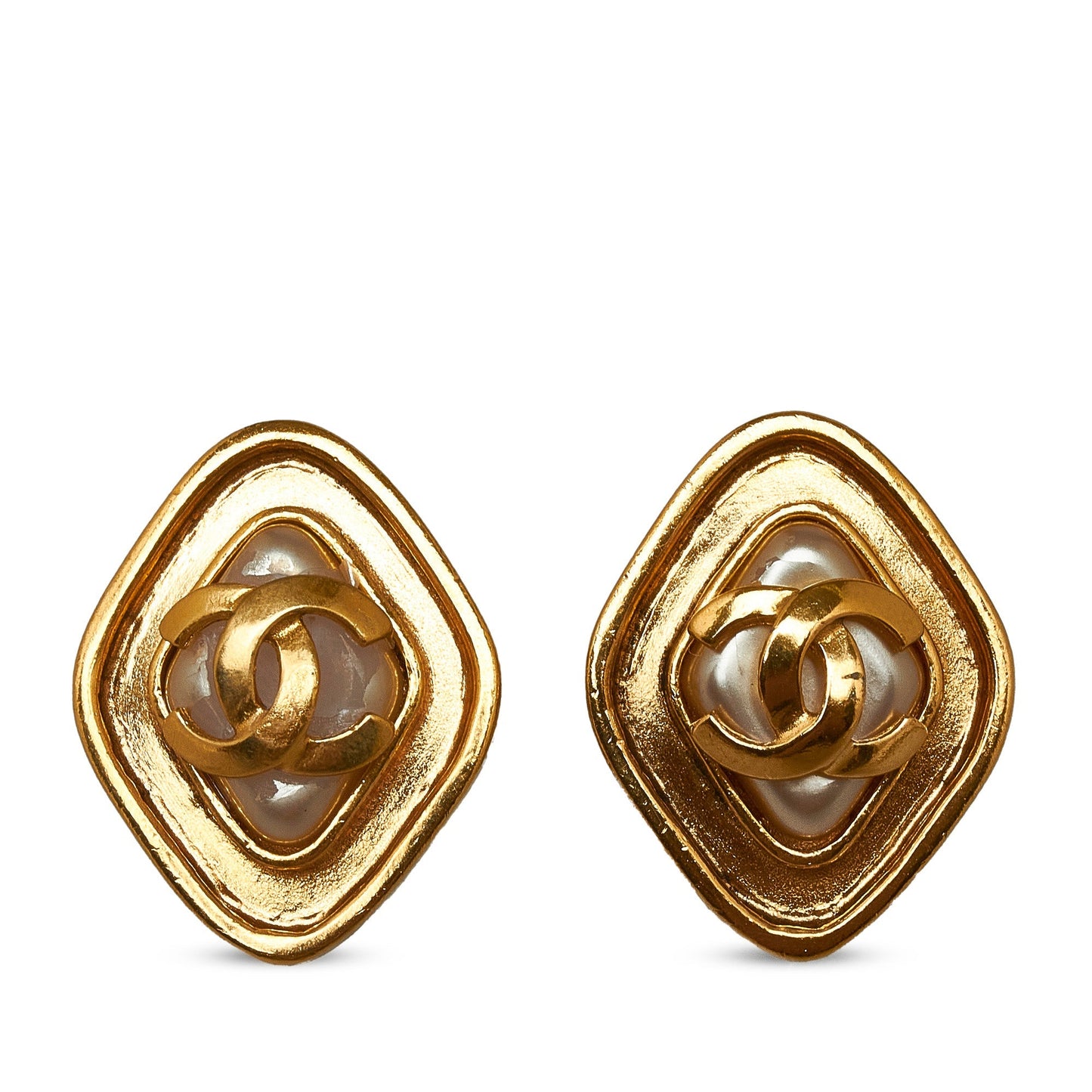 CHANEL CC Clip-On Earrings Costume Earrings