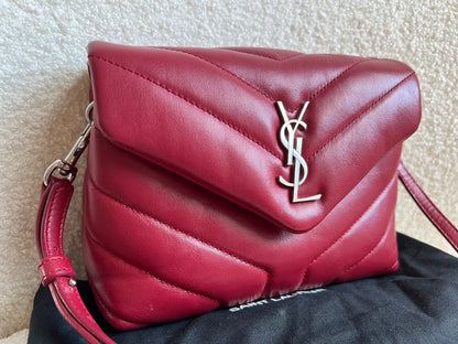 Yves Saint Laurent (YSL) Red Toy Lou Lou with Silver Hardware