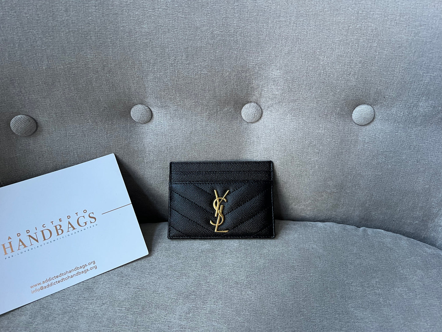 Yves Saint Laurent (YSL) Black Card Holder