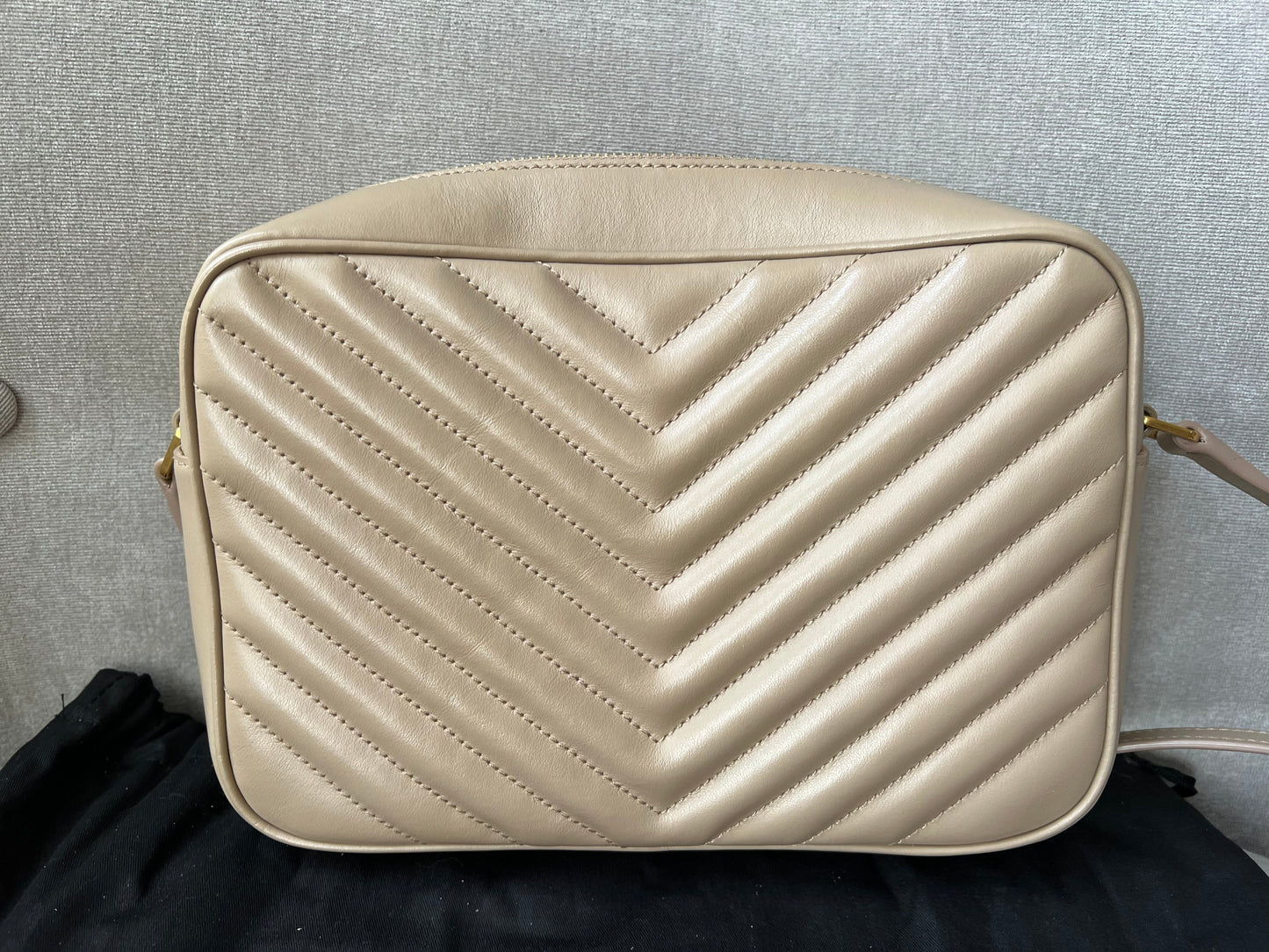 Yves Saint Laurent (YSL) Beige Lou Camera Bag