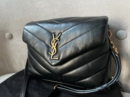 Yves Saint Laurent (YSL) Black Toy Lou Lou with Gold Hardware