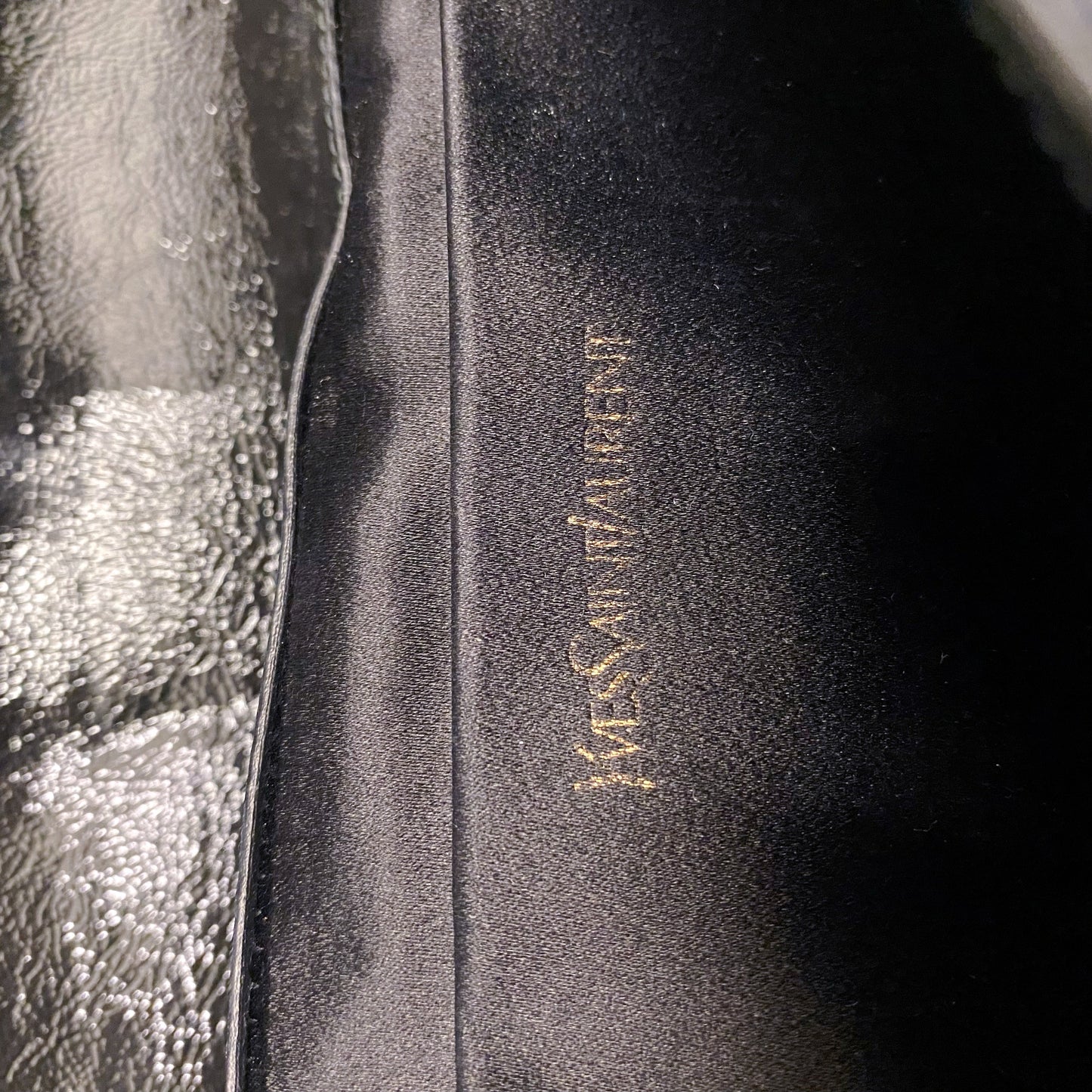 Yves Saint Laurent Black Leather Clutch Wallet