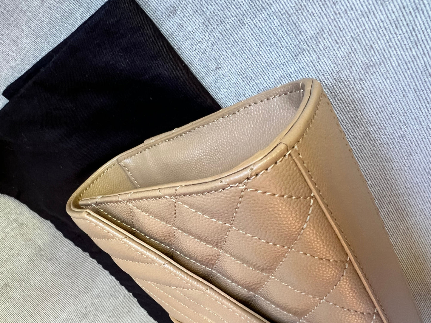 Yves Saint Laurent (YSL) Beige Small Envelope Bag