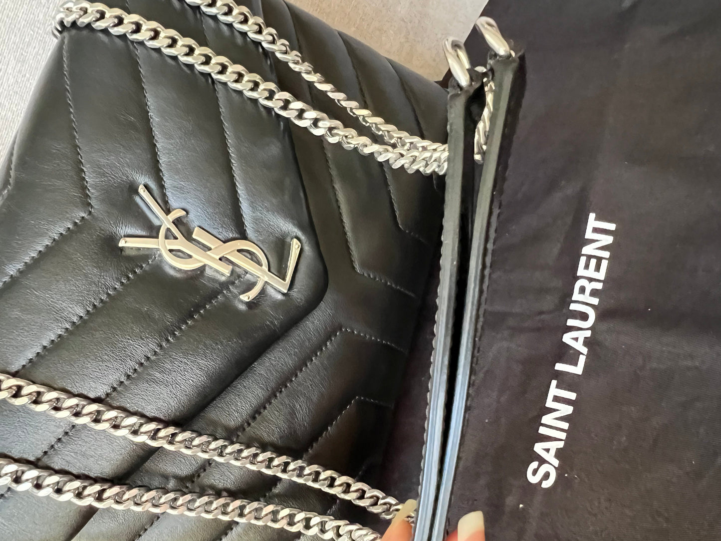 Yves Saint Laurent (YSL) Black Small Lou