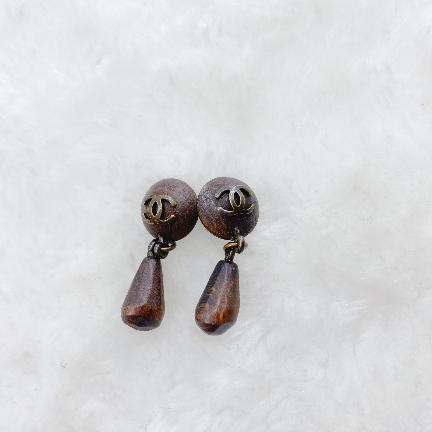 Chanel Wooden Earrings TWS