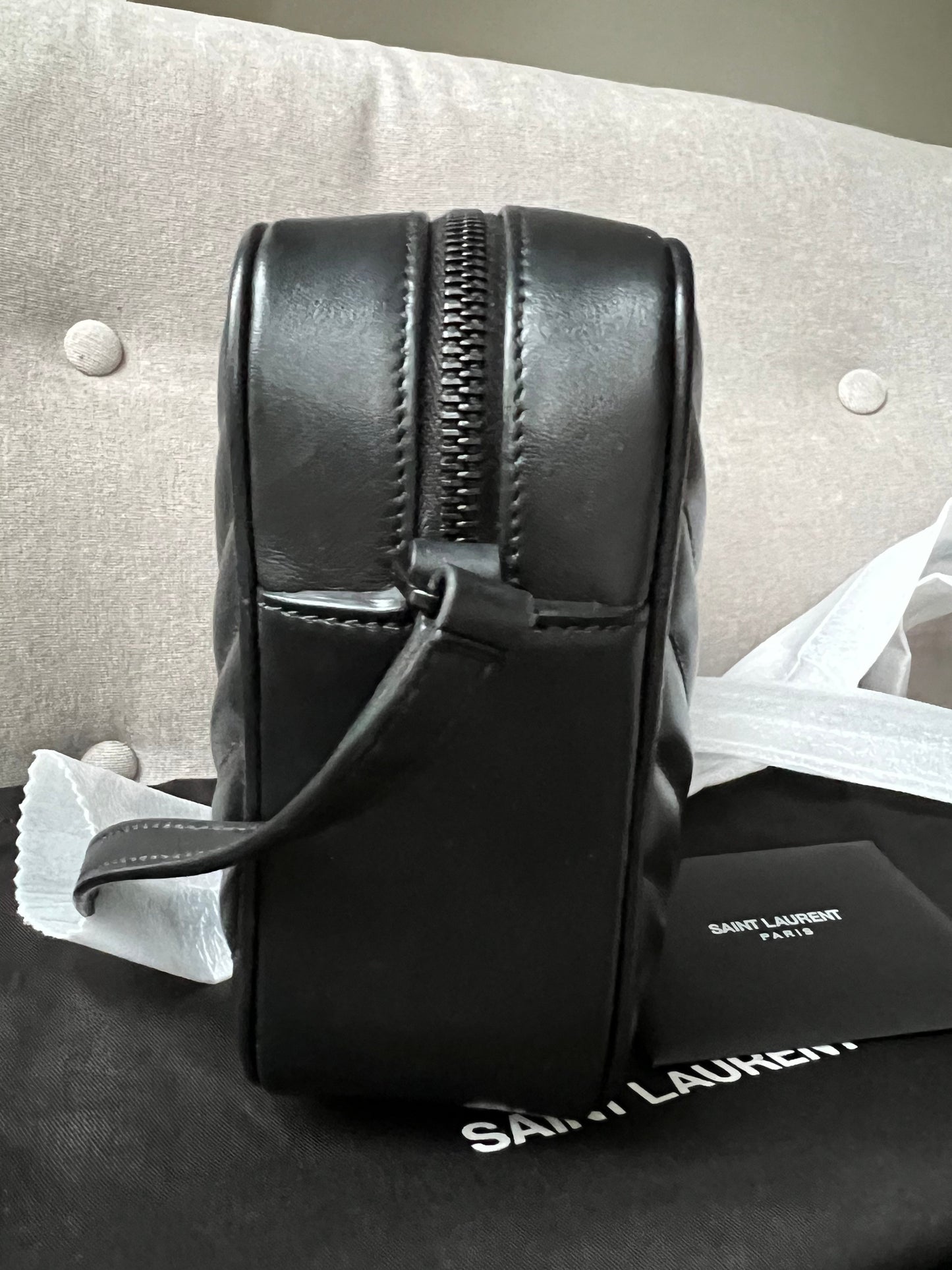 Yves Saint Laurent (YSL) Black Lou Camera Bag