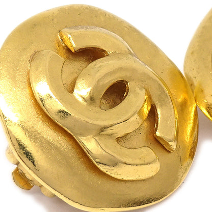 CHANEL 1996 CC Earrings Medium 03524