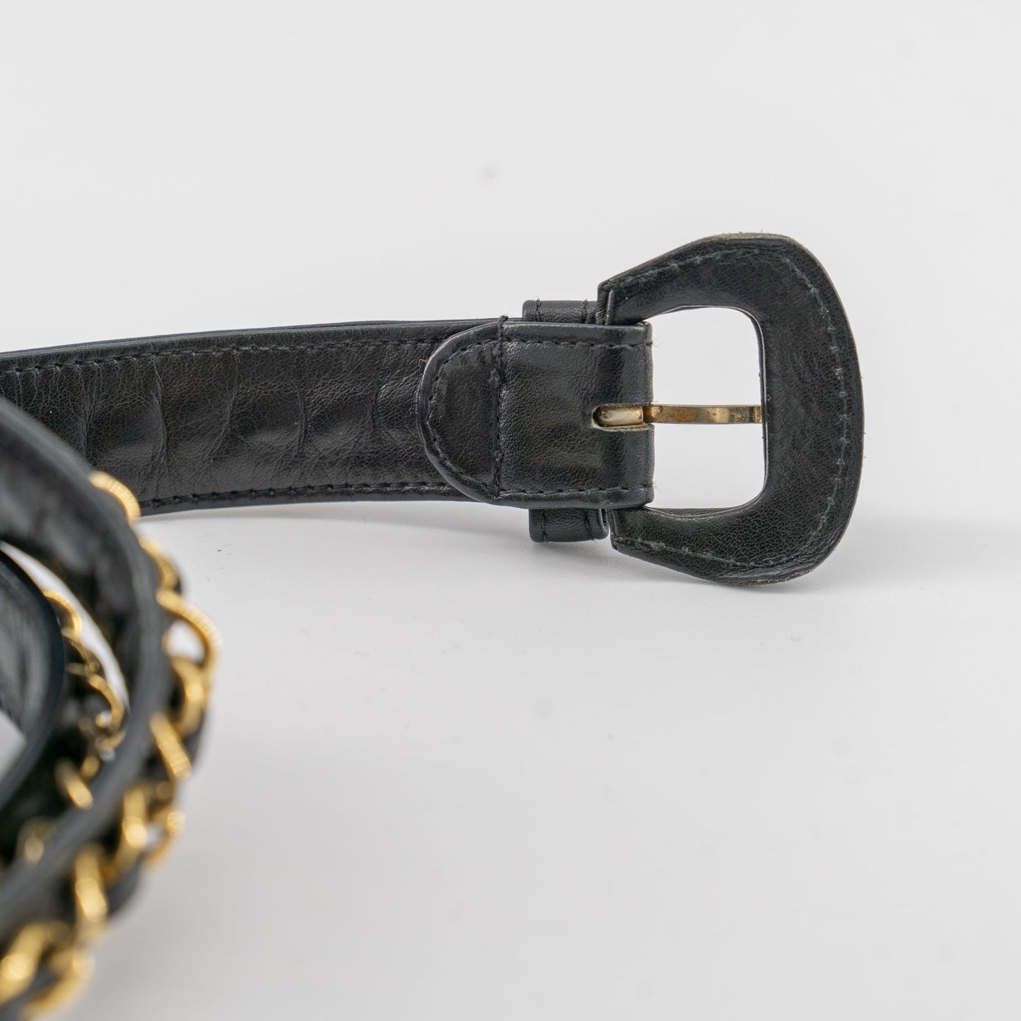 Chanel Black Gold Bag Bum bag Belt