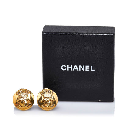 CHANEL CC Clip-on Earrings Costume Earrings