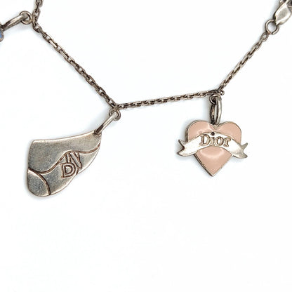 DIOR women's bracelet in silver with pendants