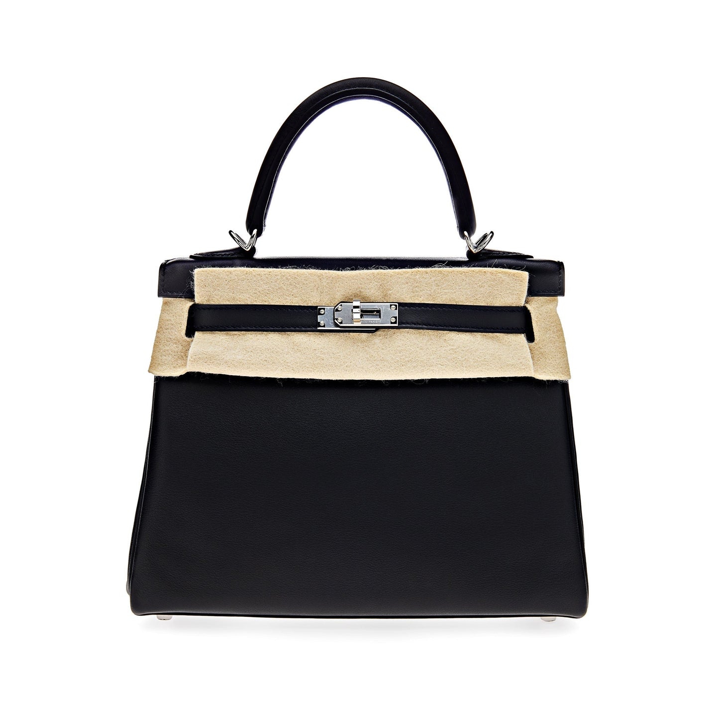 Hermes Kelly II Retourne 25 Veau Swift 89 Noir