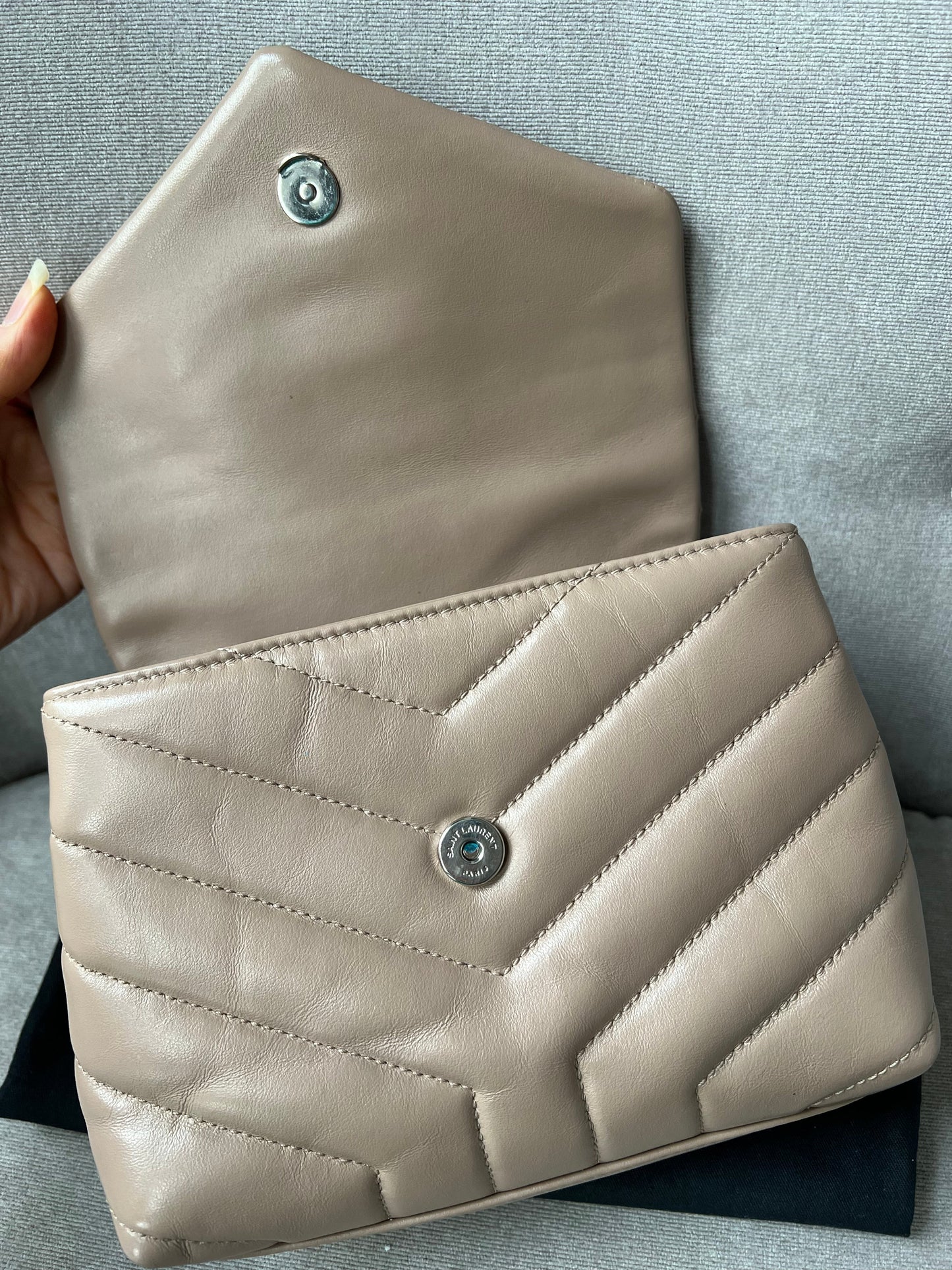 Yves Saint Laurent (YSL) Beige Toy Lou Lou