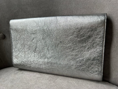 Yves Saint Laurent (YSL) Silver Belle de Jour Clutch