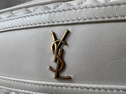 Yves Saint Laurent (YSL) Blanc Vintage Victoire Camera Bag