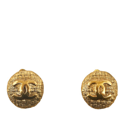 CHANEL CC Clip On Earrings Costume Earrings