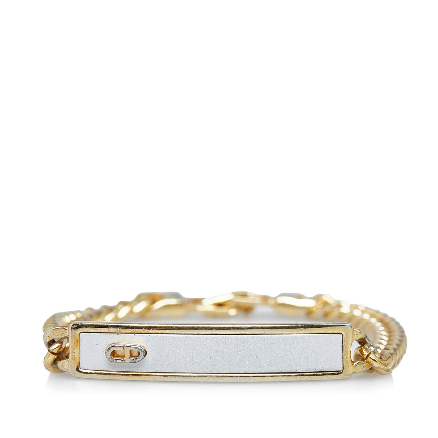 DIOR Logo Plate Bracelet Costume Bracelet