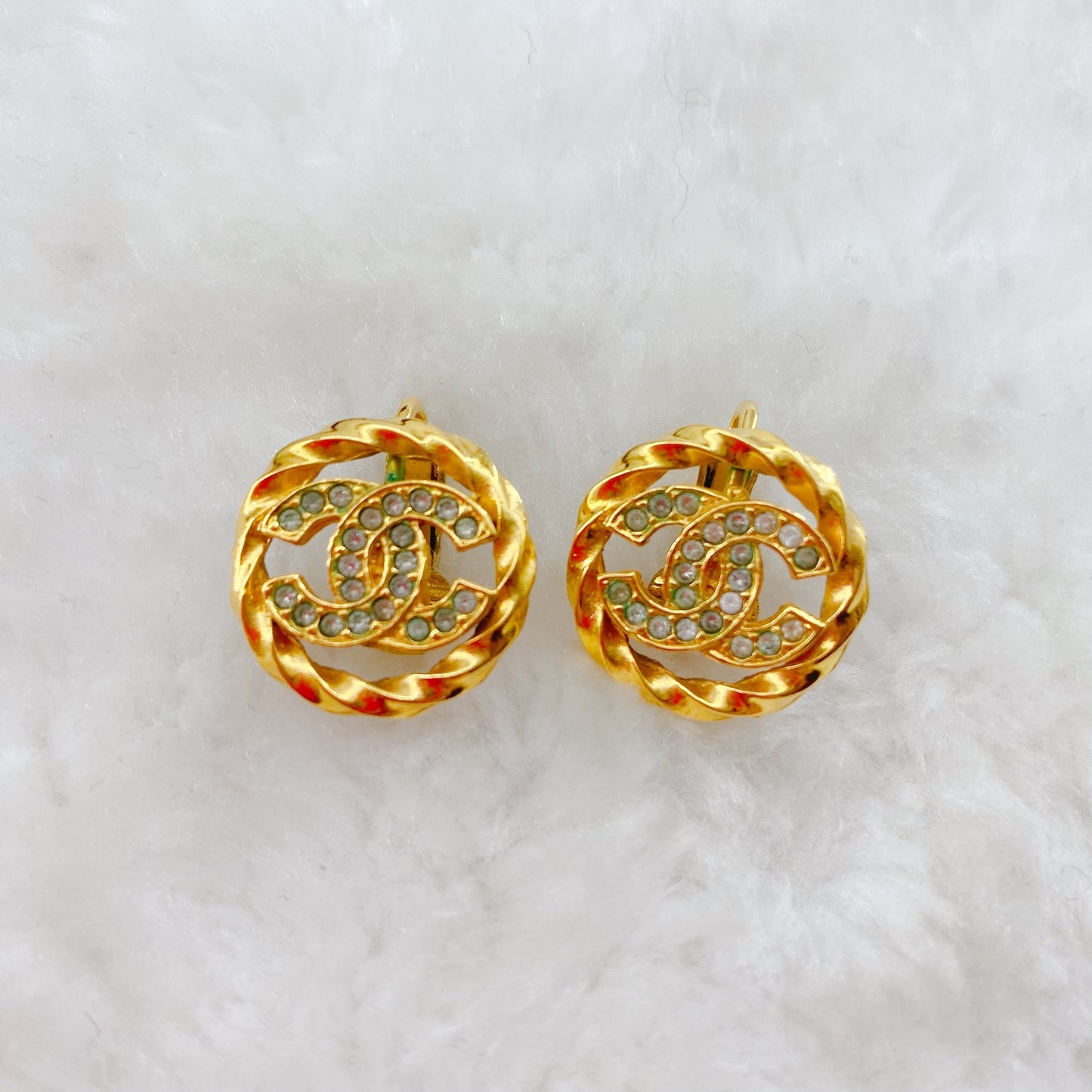 Chanel double C logo Earrings