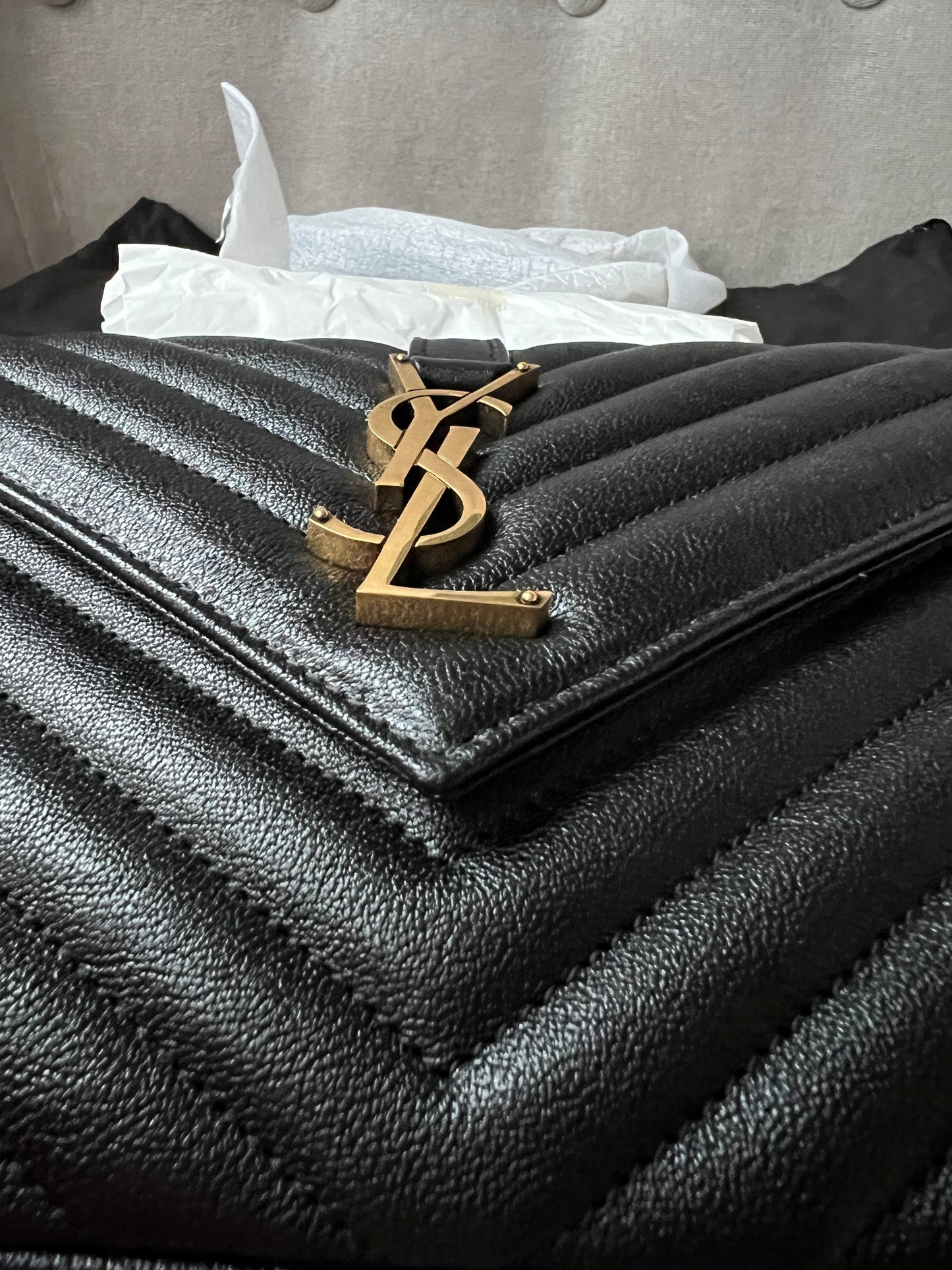 Yves Saint Laurent (YSL) Black Medium College