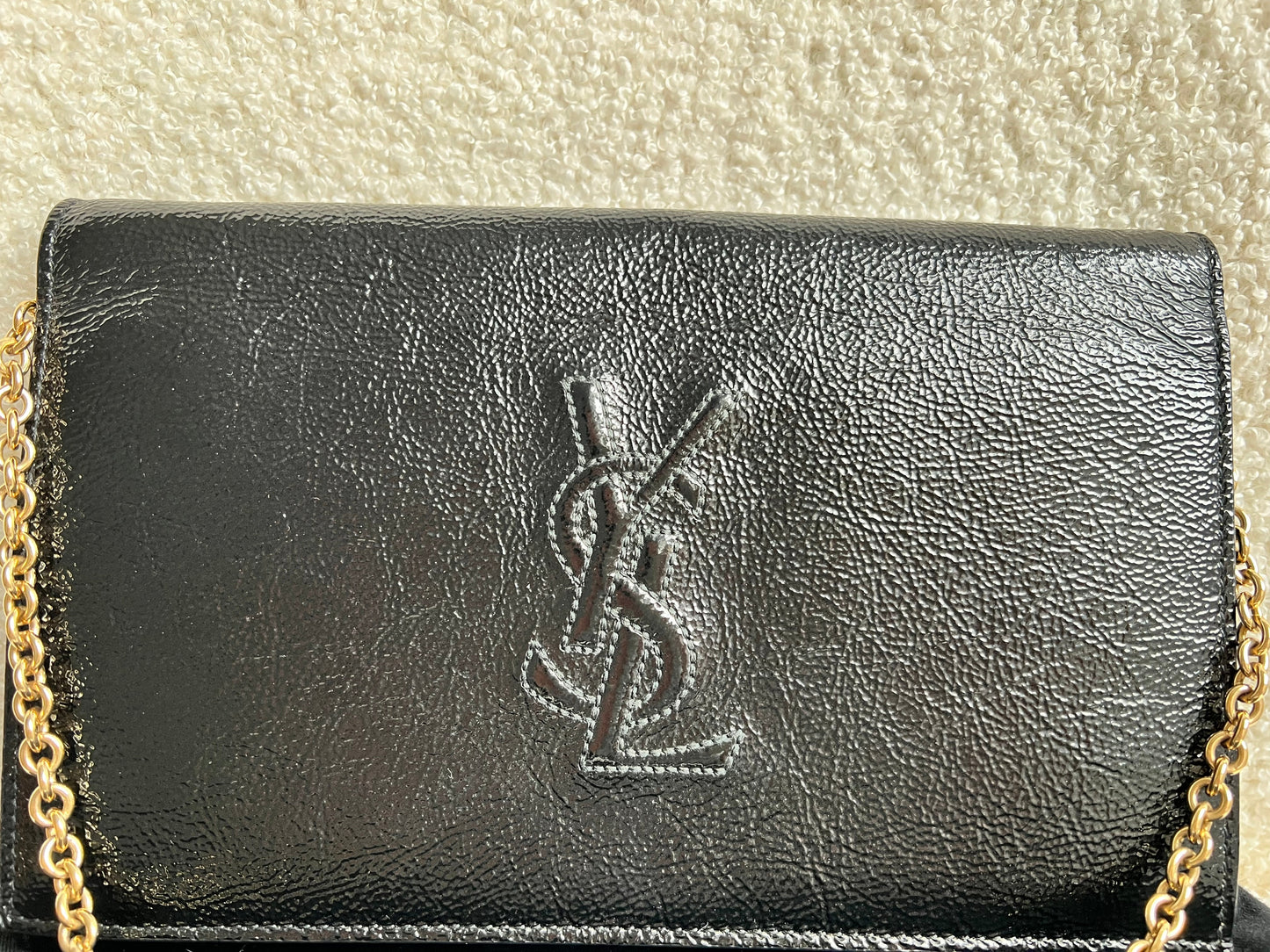 Yves Saint Laurent (YSL) Black Belle de Jour Chain Wallet