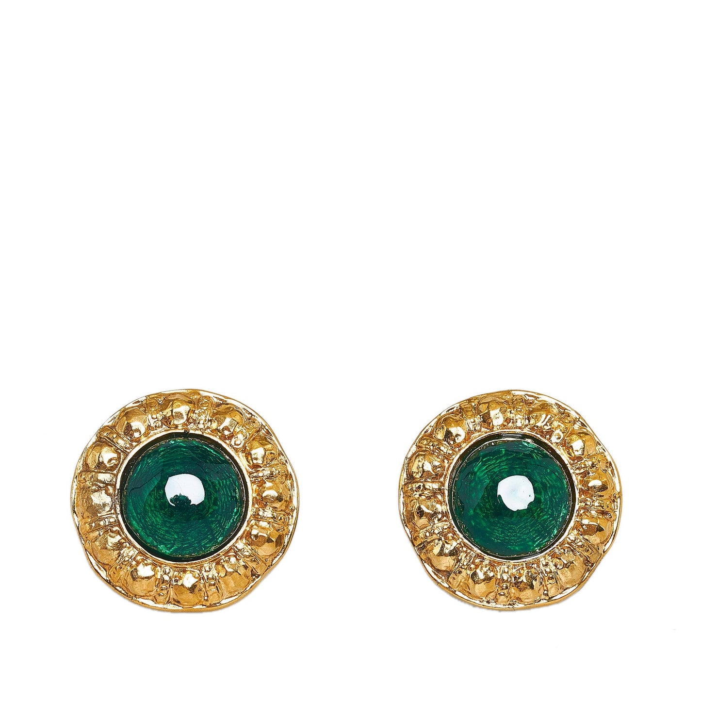 CHANEL Strass Clip-on Earrings Costume Earrings