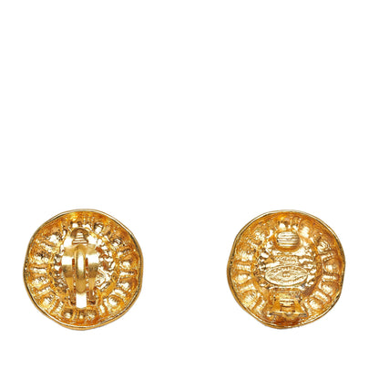 CHANEL Strass Clip-on Earrings Costume Earrings