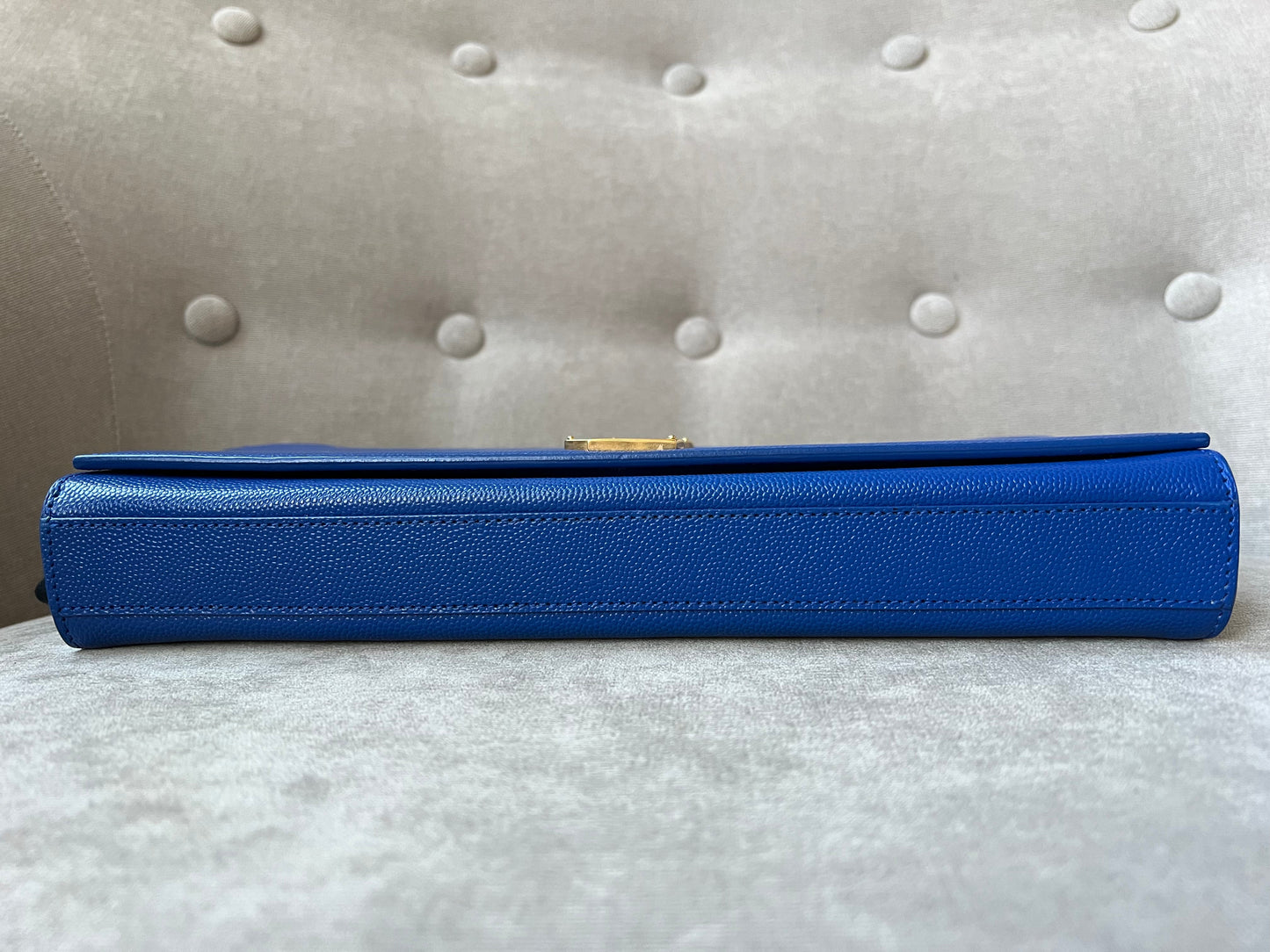 Yves Saint Laurent (YSL) Blue Cassandre Clutch